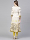 Asymmetric Flared Printed Printed Hem Kurta