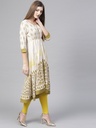 Asymmetric Flared Printed Printed Hem Kurta