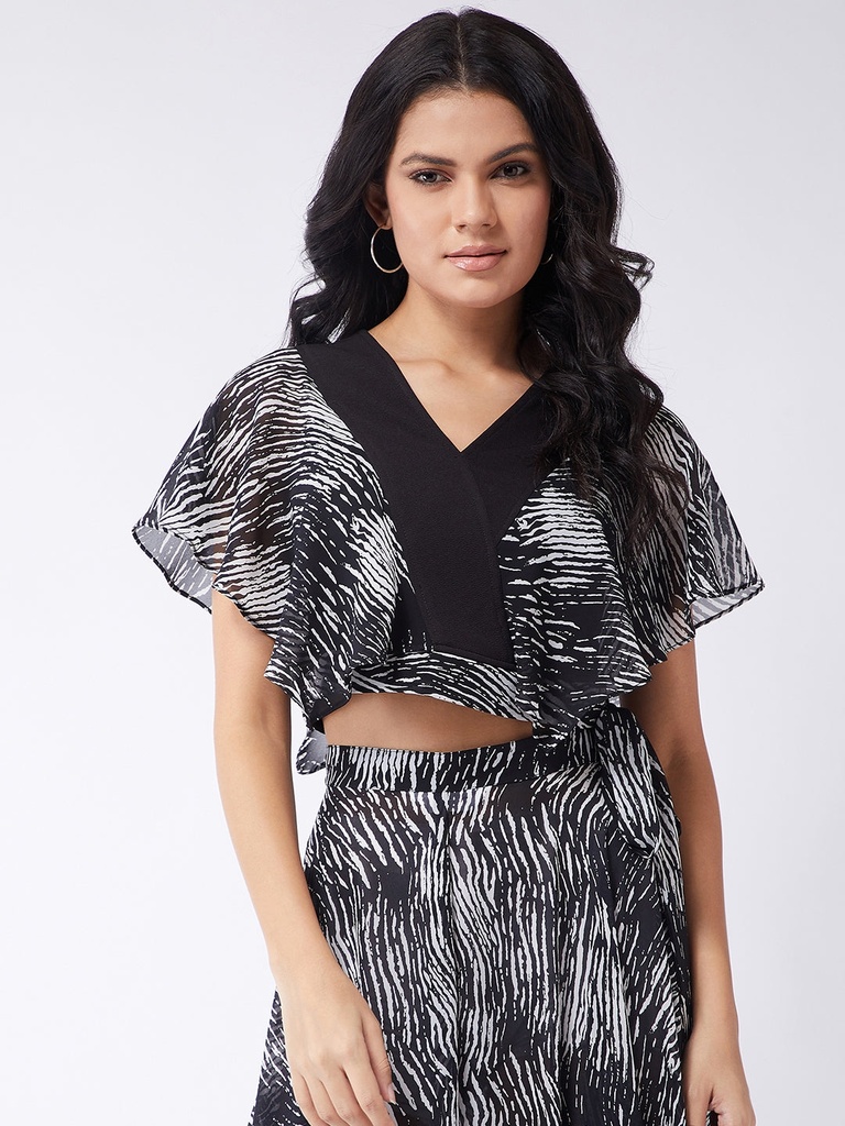 Ruffled Crop Top for Women
