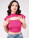 Front Cut-Out Crop Top