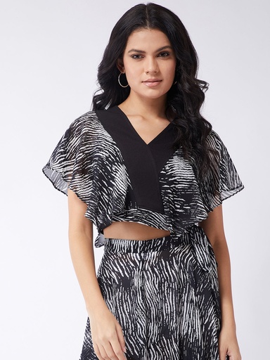 Ruffled Crop Top for Women