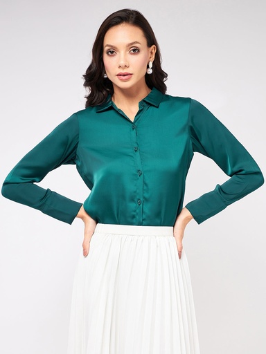 Satin Elegant Shirt Top