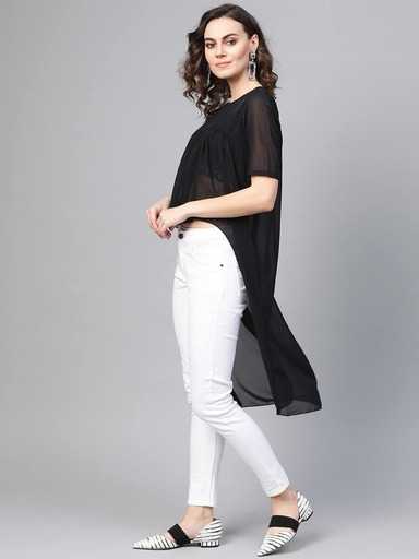 Black Cape Top for Women